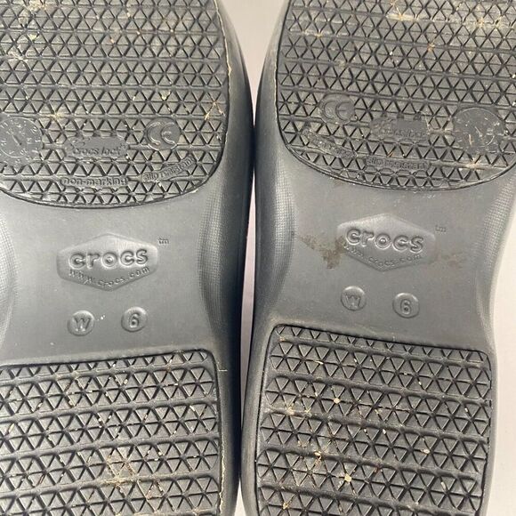 Crocs Womens Sz 6 Duel Comfort At Work Neria Pro II Graphic Pink Paisley Clogs - Picture 5 of 12